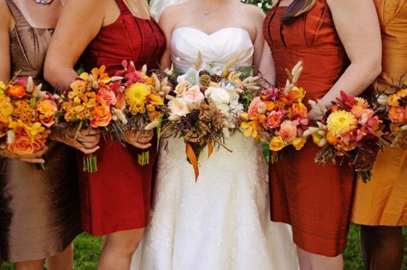 fall wedding bouquets