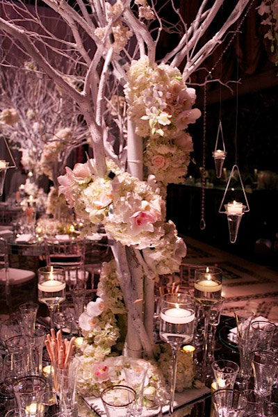 winter wedding centerpiece