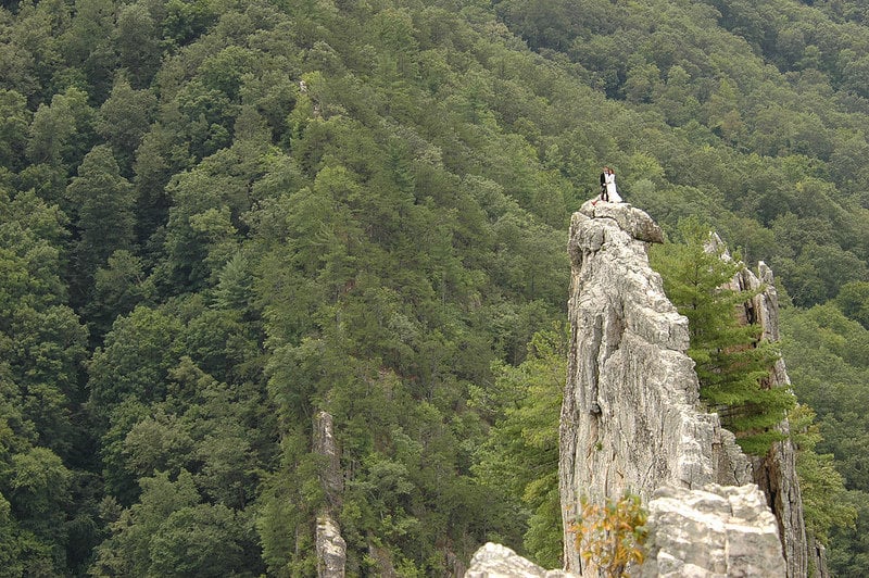 rock climbing wedding