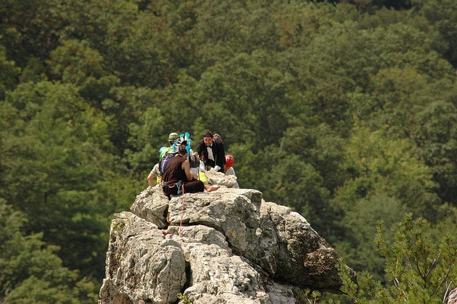 rock climbing wedding