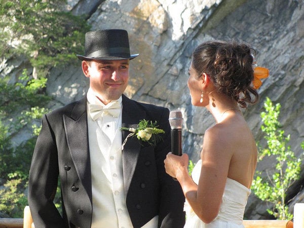 rock climbing wedding 