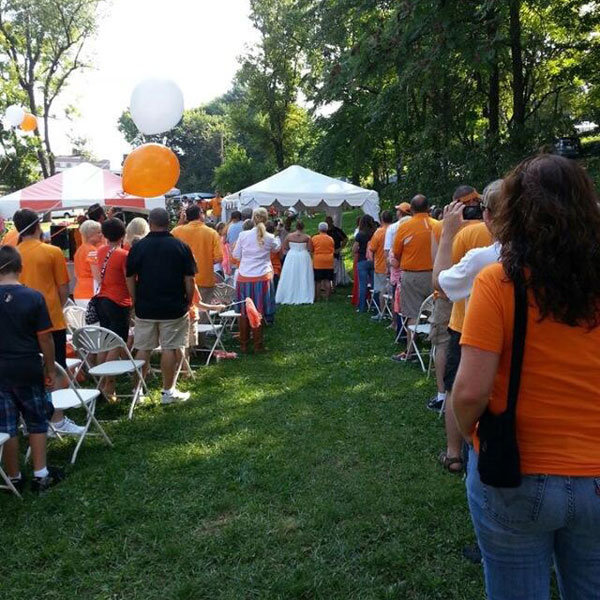 tailgating wedding