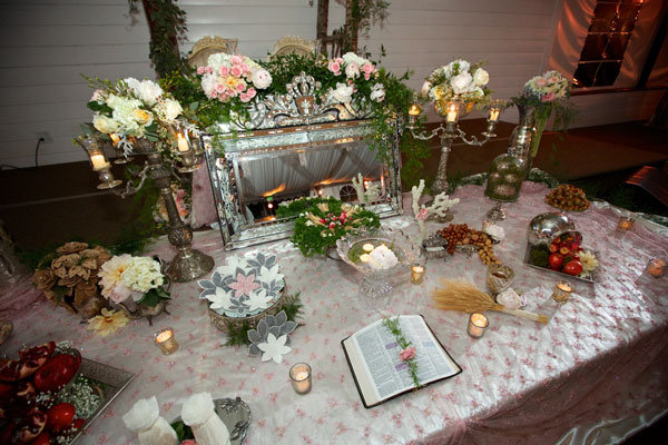 shabby chic wedding reception decor