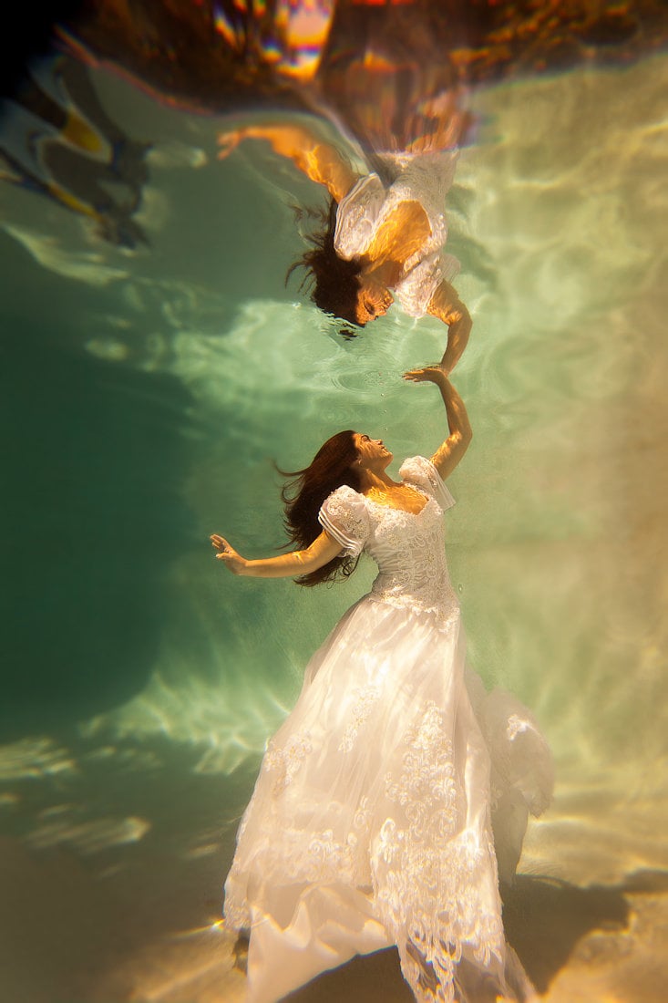 underwater trash the dress