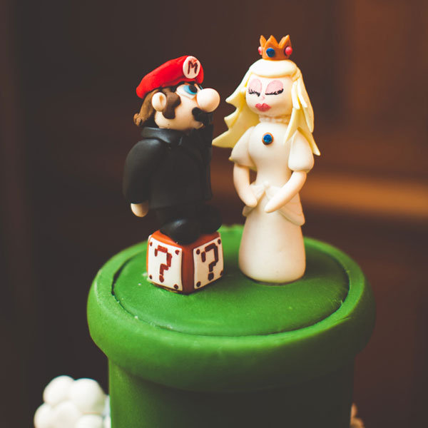 super mario bros nintendo wedding cake