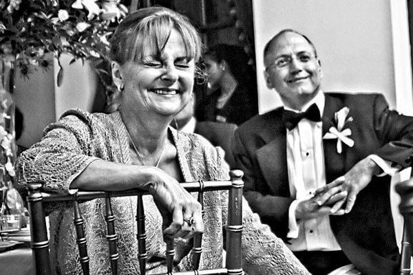 mom during wedding toast