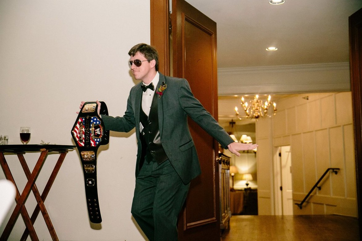 wrestling wedding