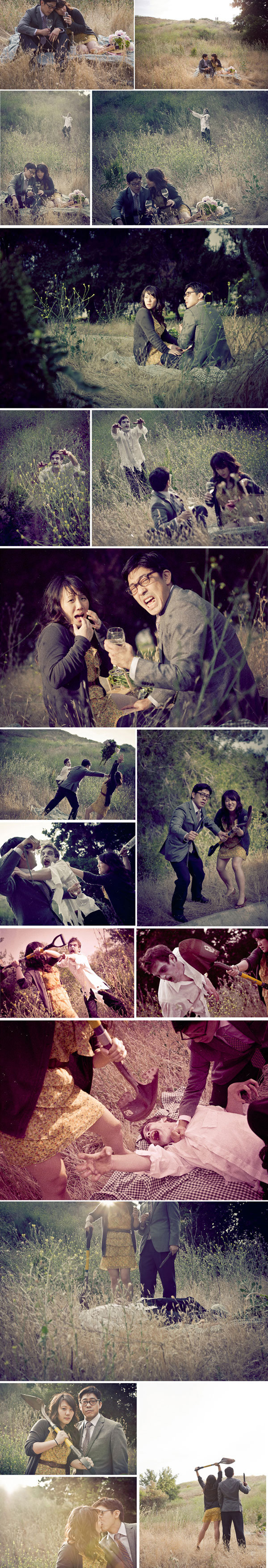 zombie engagement photos