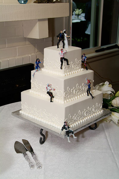 zombie wedding cake