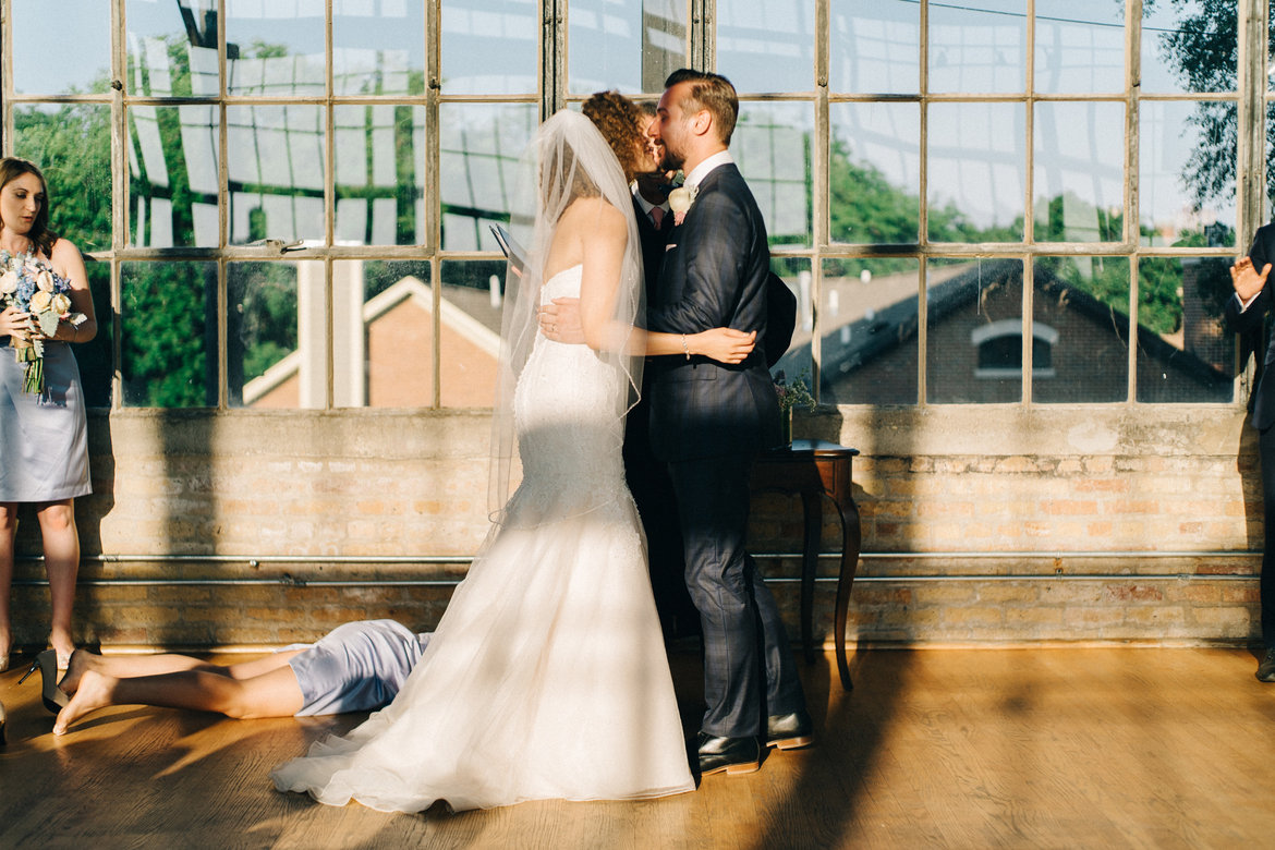 bridesmaid passed out