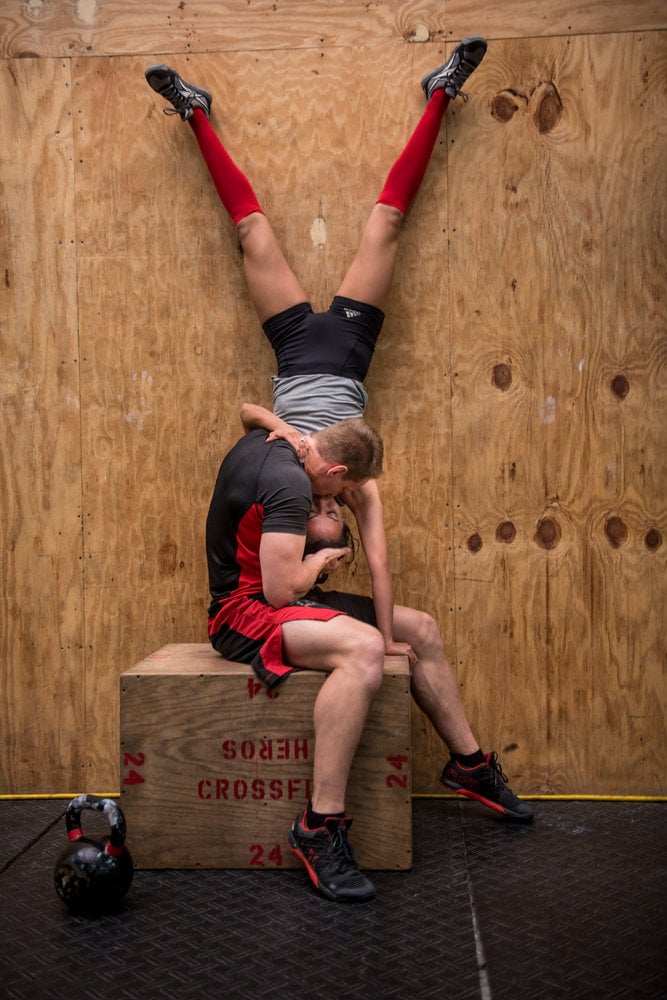 crossfit engagement photo