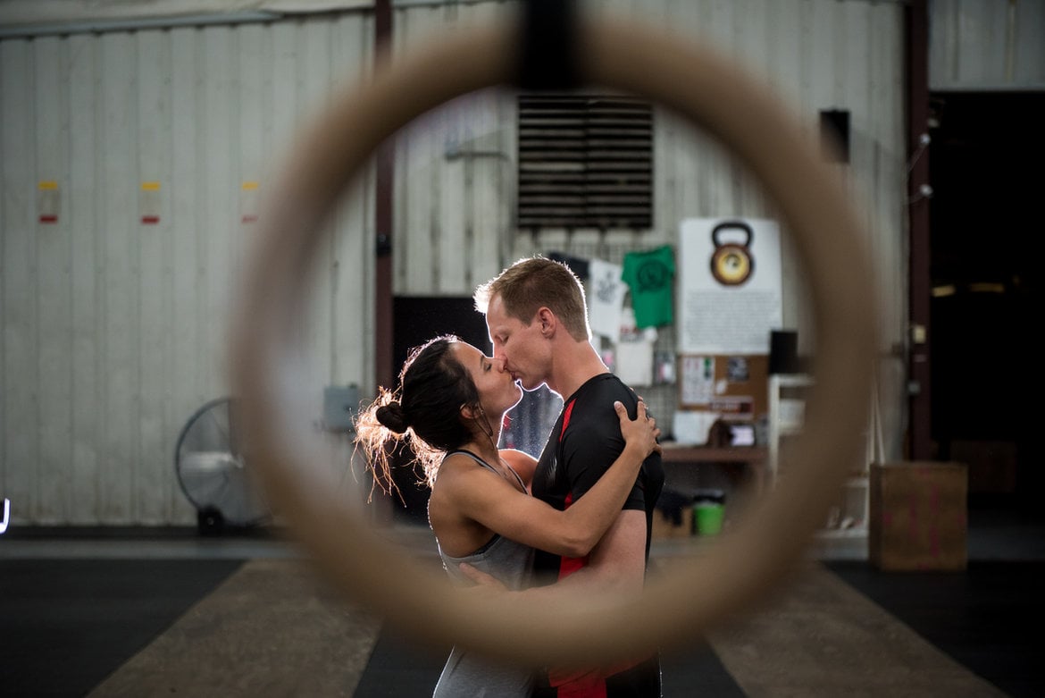 crossfit engagement photo