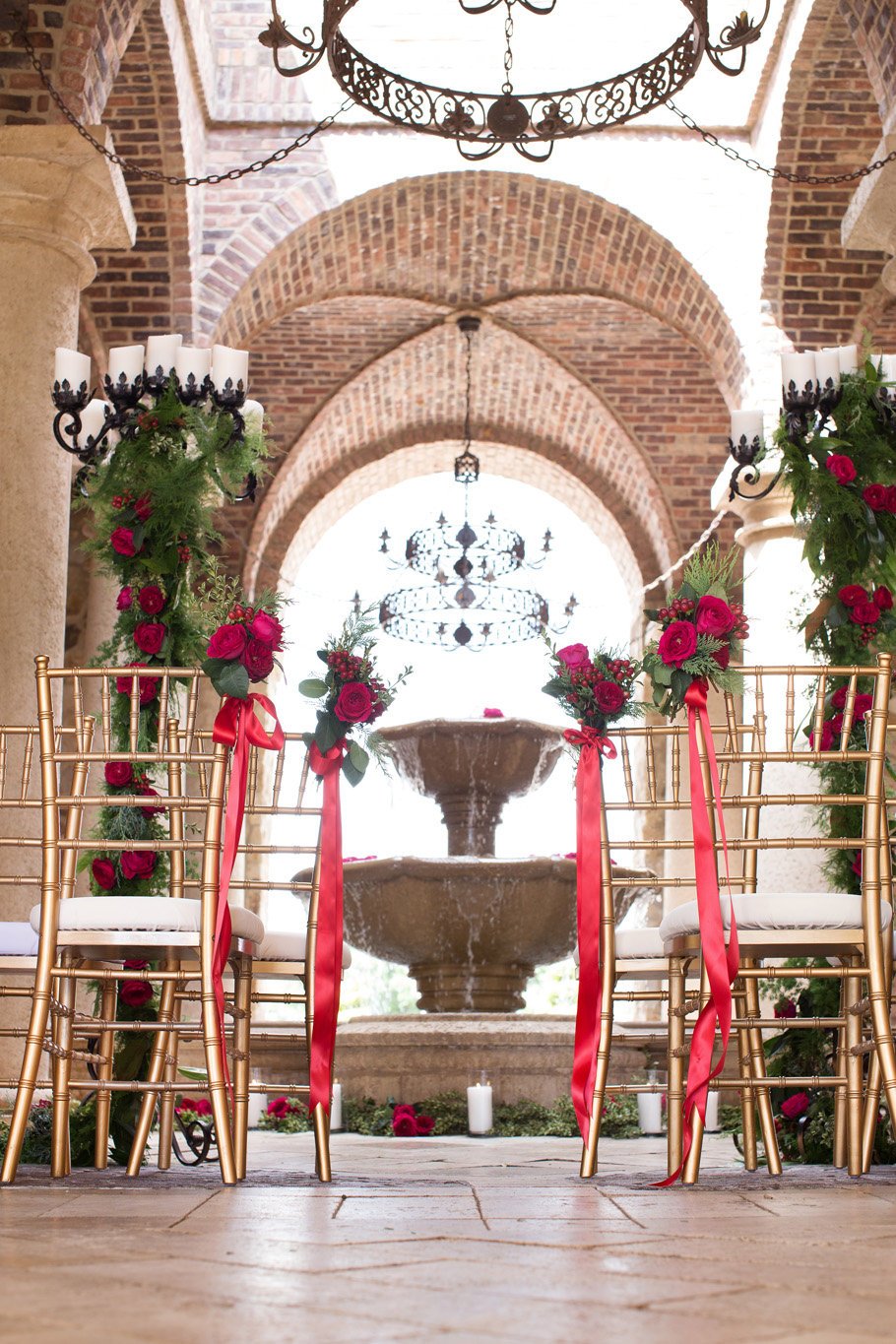 wedding ceremony flowers