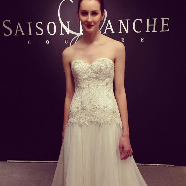 saison blanche wedding dress