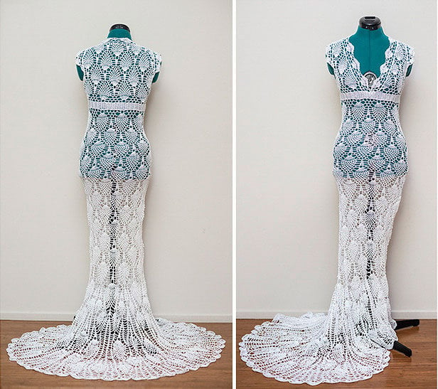 diy crochet wedding dress