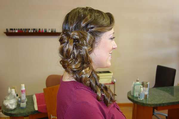 wedding hair trial