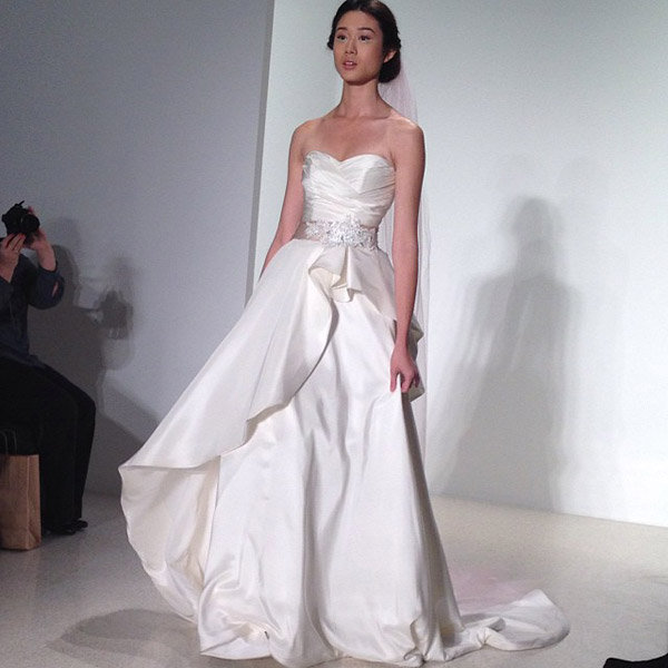 kelly faetanini shantung ball gown bridal guide bridal market