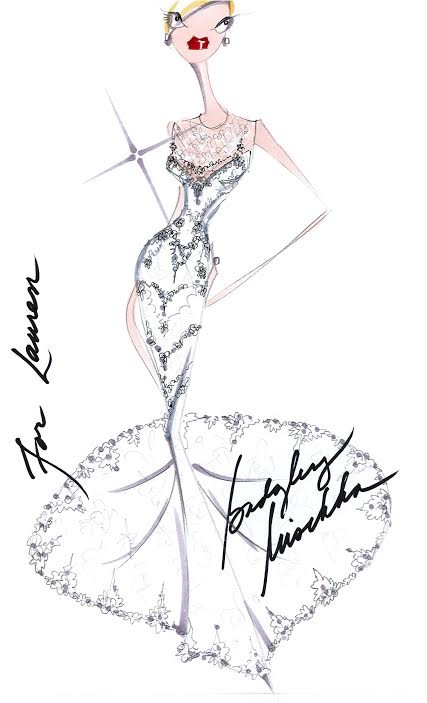 lauren conrad wedding dress sketch