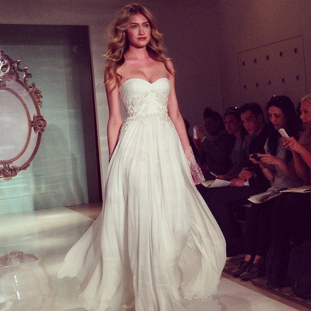 reem acra wedding gown