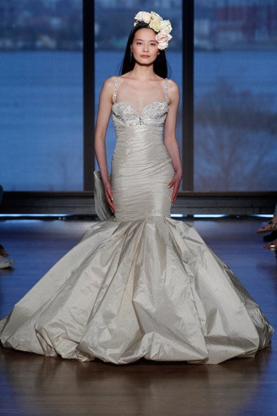 metallic ines di santo wedding dress