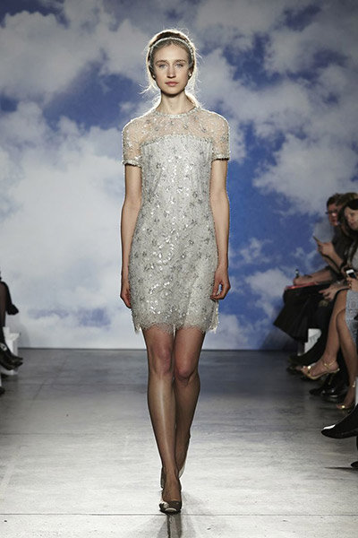 metallic jenny packham wedding dress