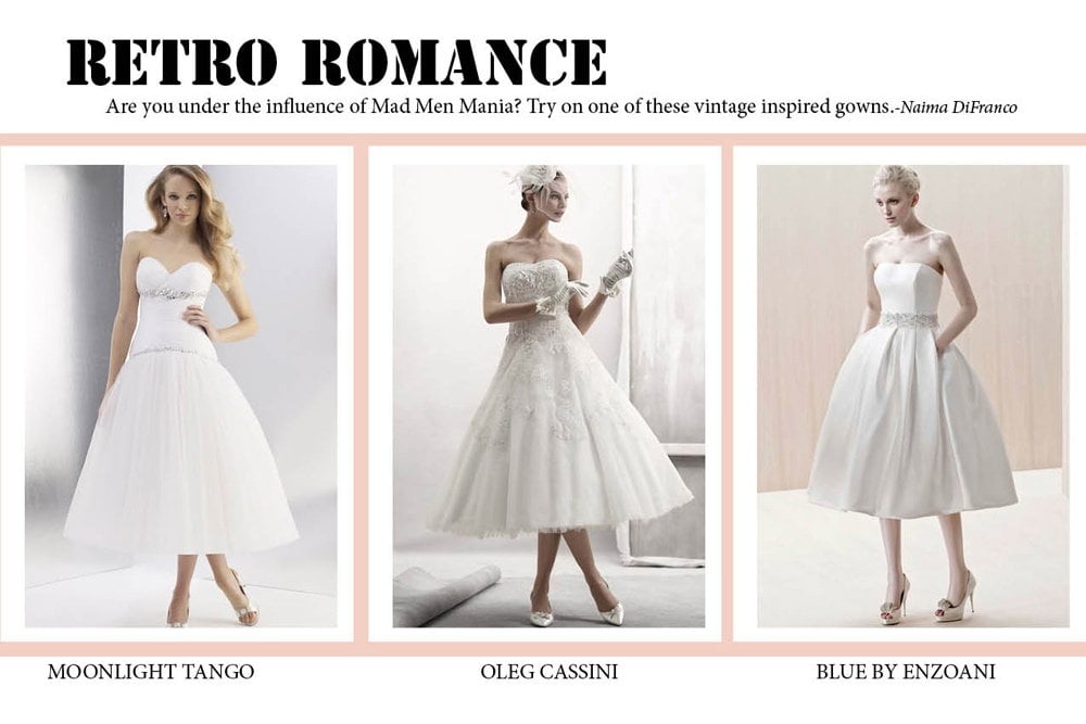 retro wedding dresses