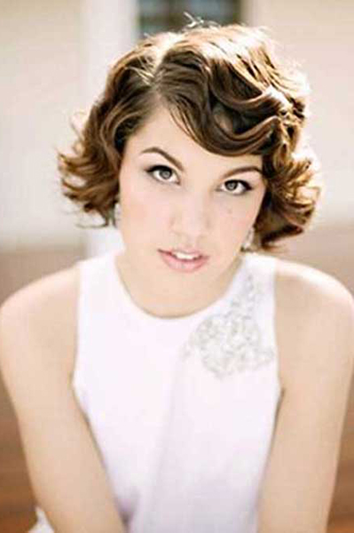 short wedding hairstyle