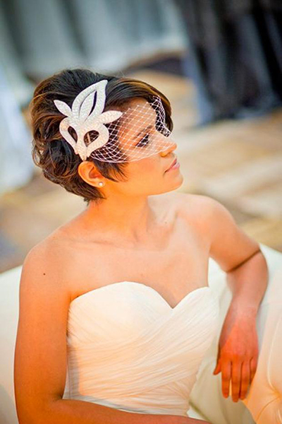 short wedding hairstyle