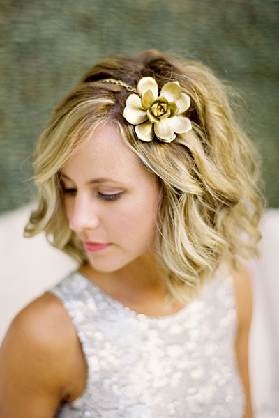 short wedding hairstyle