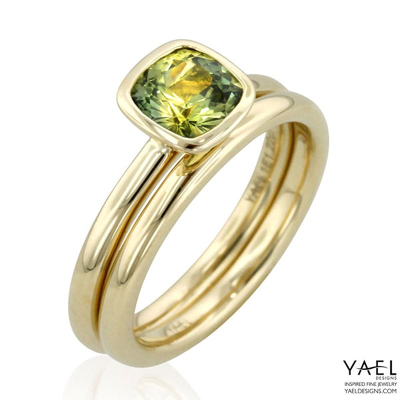 yael modern wedding rings