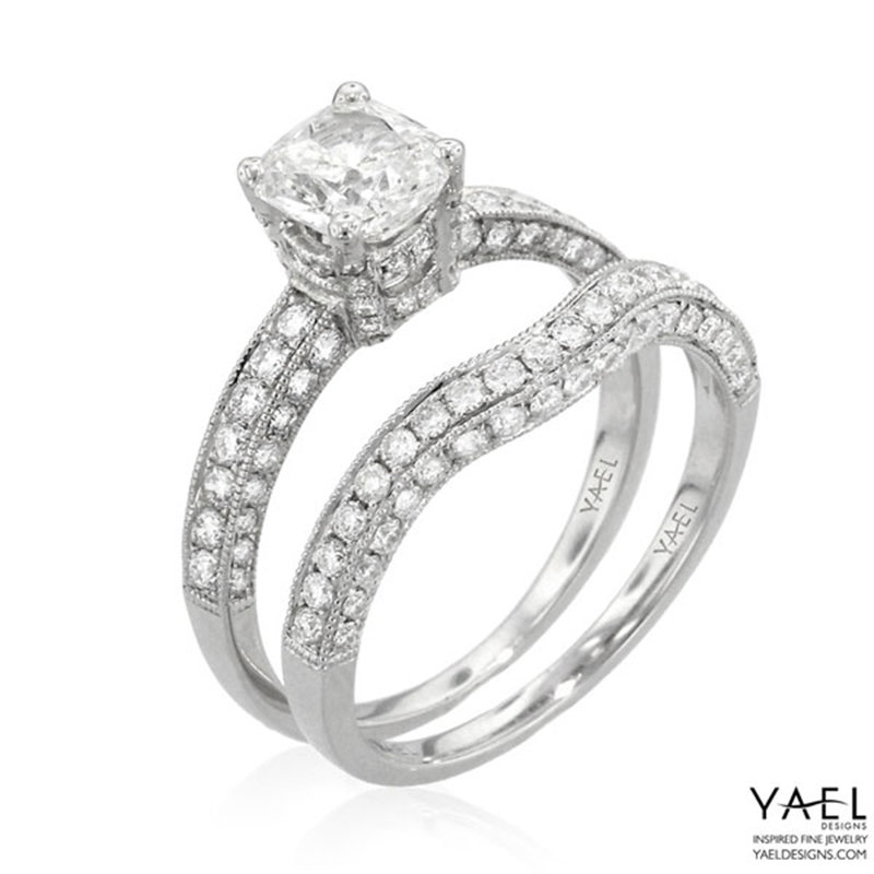 yael white gold wedding rings