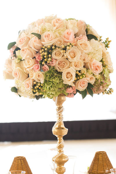 ivory gold and blush wedding color palette