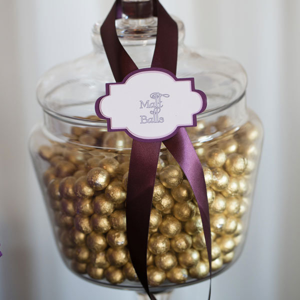  eggplant gold and ivory wedding color palette