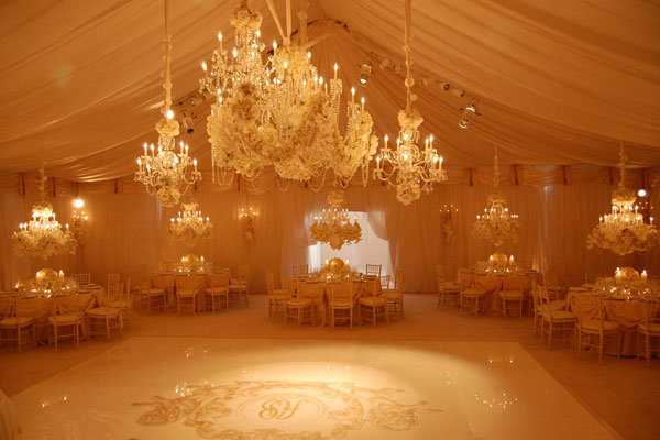 romantic wedding reception