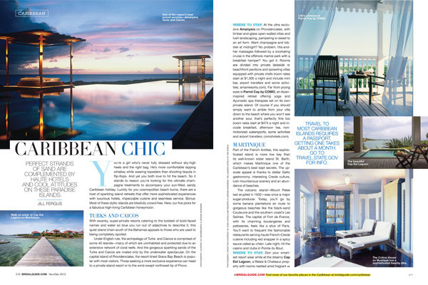 caribbean chic honeymoon ideas from bridal guide november december 2013