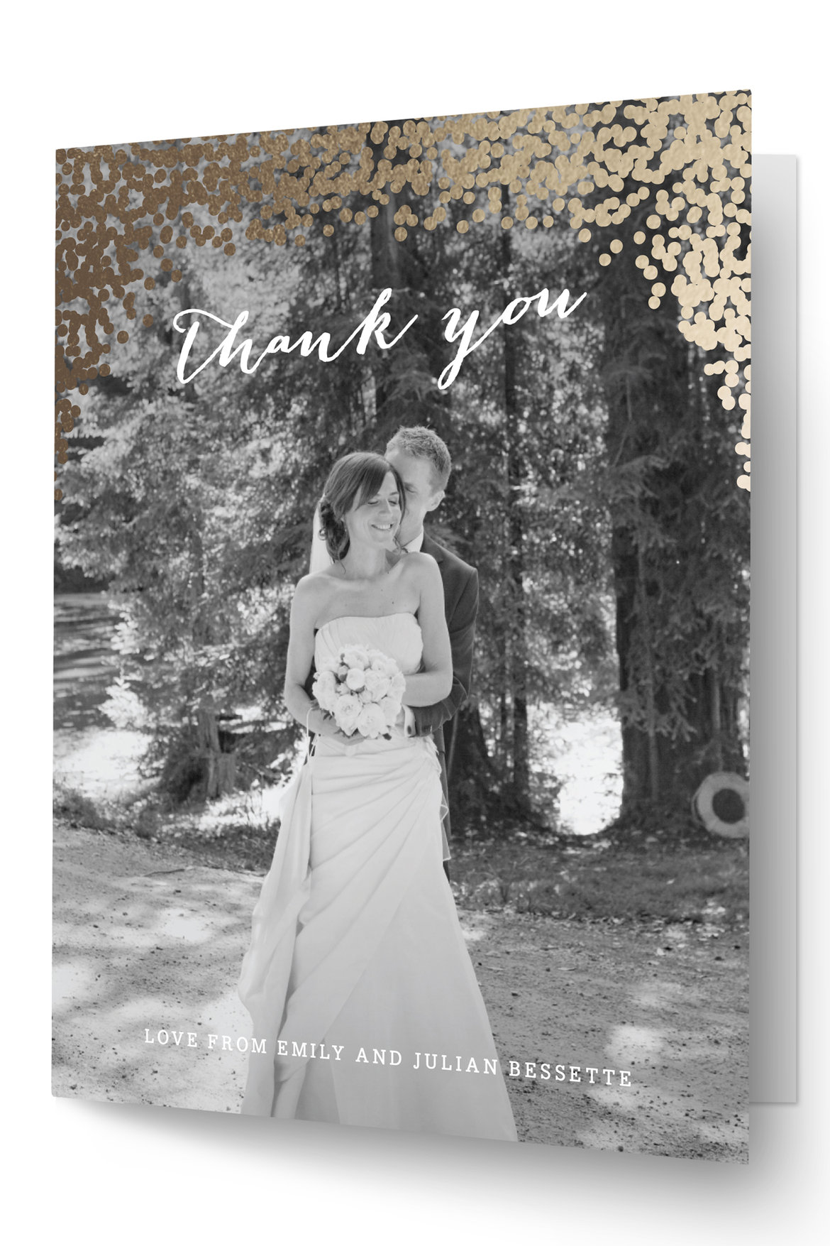 minted wedding thank you card