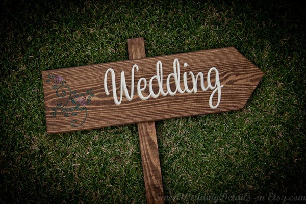 wedding sign