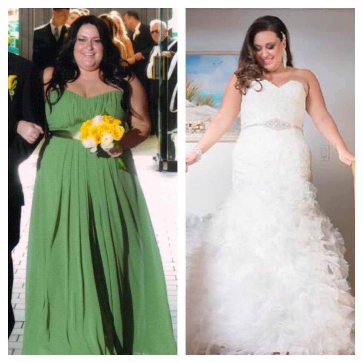 wedding weight loss before and after