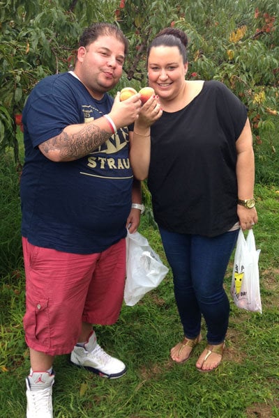 peach picking