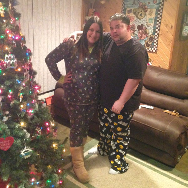 jen and rene on christmas eve