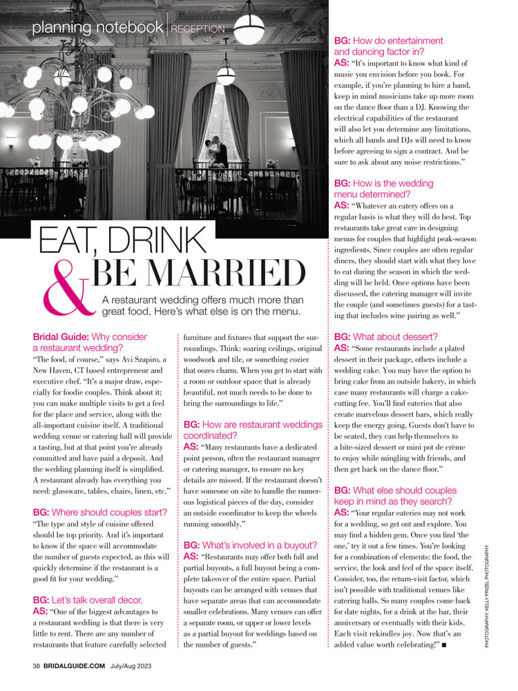 bridal guide july august 2023