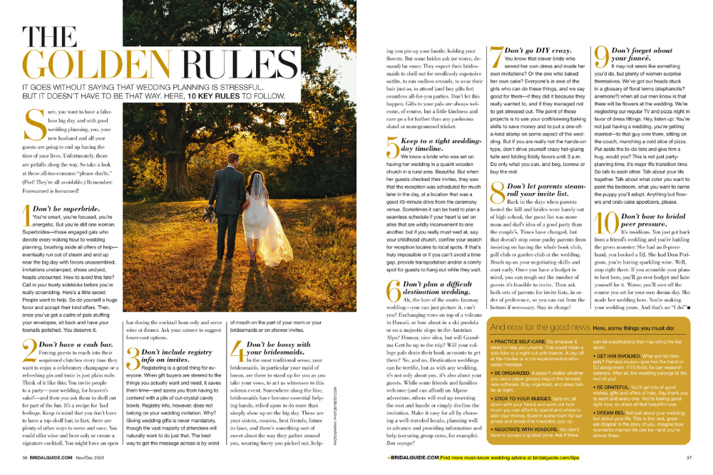 bridal guide november december 2022