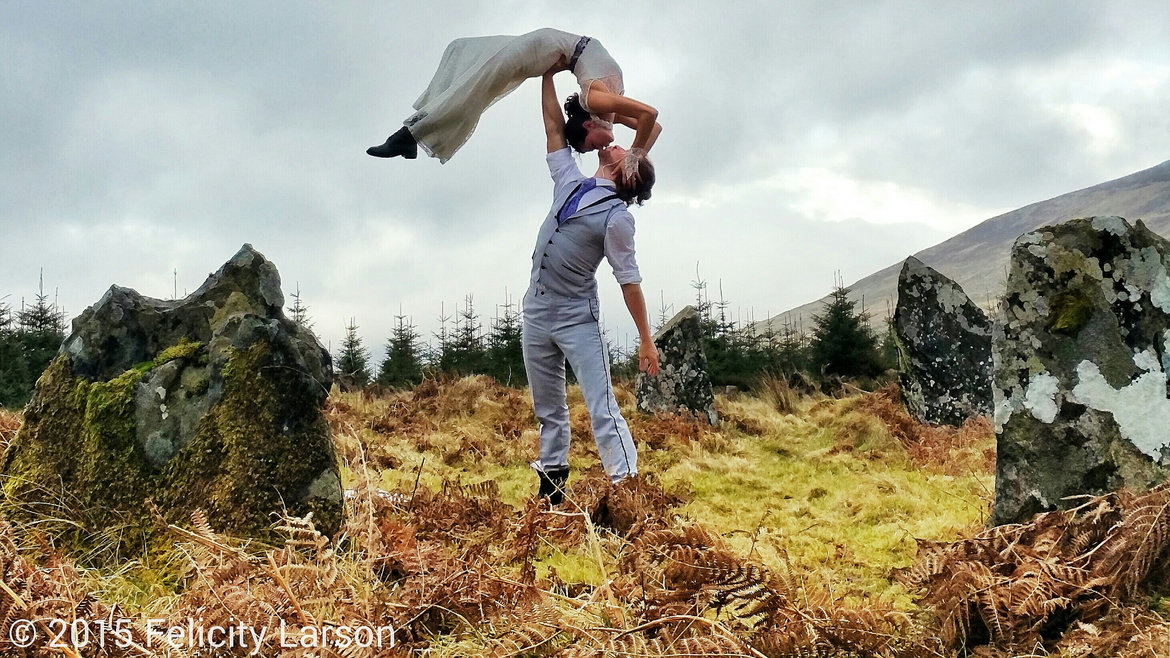 wedding in boleycarrigeen stone circle in wicklow ireland