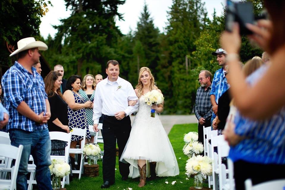 bride walking down the aisle