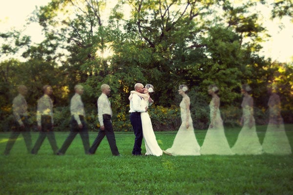 stop motion wedding photo