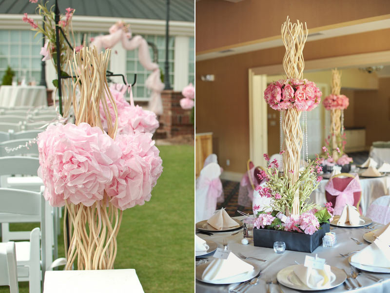 reusing ceremony decor in the reception