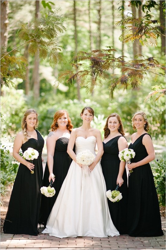 black bridesmaid dresses