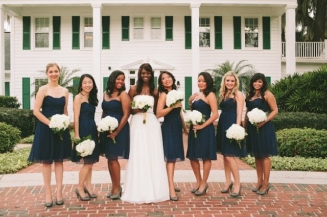 navy bridesmaid dresses