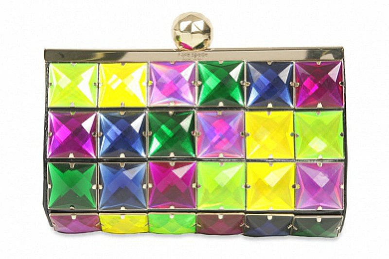 kate spade gem tone clutch