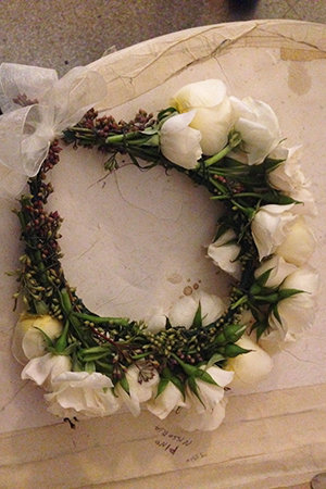 wedding flower crown